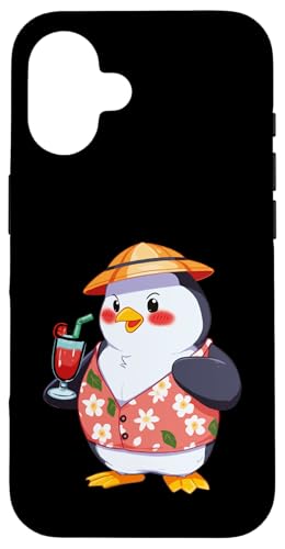 Hawaiian Summer Penguin Hülle für iPhone 16 Hawaiian Summer Penguin Hülle für iPhone 16 von Lustige Penguin Geschenke Pinguins Kostüm