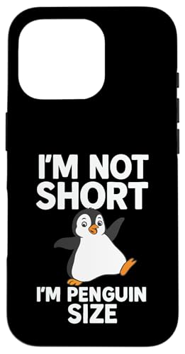Ich bin nicht klein ich bin Pinguingröße Hülle für iPhone 16 Pro Ich bin nicht klein ich bin Pinguingröße Hülle für iPhone 16 Pro von Lustige Penguin Geschenke Pinguins Kostüm