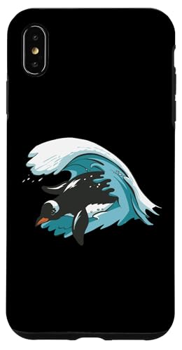 Penguin Surfer Hülle für iPhone XS Max Penguin Surfer Hülle für iPhone XS Max von Lustige Penguin Geschenke Pinguins Kostüm