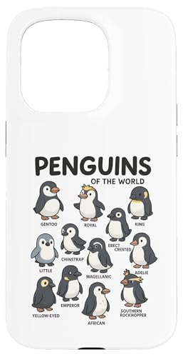 Penguins Of The World Hülle für iPhone 15 Pro von Lustige Penguin Geschenke Pinguins Kostüm