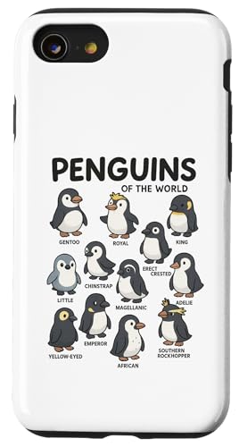 Penguins Of The World Hülle für iPhone SE (2020) / 7 / 8 von Lustige Penguin Geschenke Pinguins Kostüm