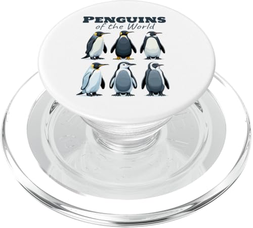 Penguins Of The World PopSockets PopGrip für MagSafe Penguins Of The World PopSockets PopGrip für MagSafe von Lustige Penguin Geschenke Pinguins Kostüm