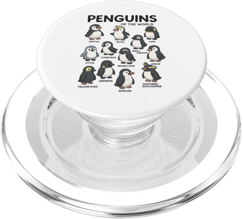 Penguins Of The World PopSockets PopGrip für MagSafe Penguins Of The World PopSockets PopGrip für MagSafe von Lustige Penguin Geschenke Pinguins Kostüm
