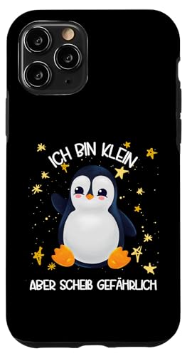 Hülle für iPhone 11 Pro Pinguin Handyhülle Ich Bin Klein Aber Gefährlich von Lustige Pinguin Handyhülle Geschenk