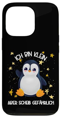 Hülle für iPhone 13 Pro Pinguin Handyhülle Ich Bin Klein Aber Gefährlich von Lustige Pinguin Handyhülle Geschenk