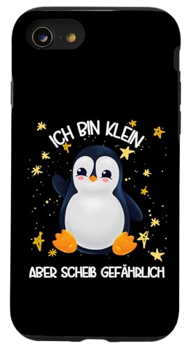 Hülle für iPhone SE (2020) / 7 / 8 Pinguin Handyhülle Ich Bin Klein Aber Gefährlich von Lustige Pinguin Handyhülle Geschenk