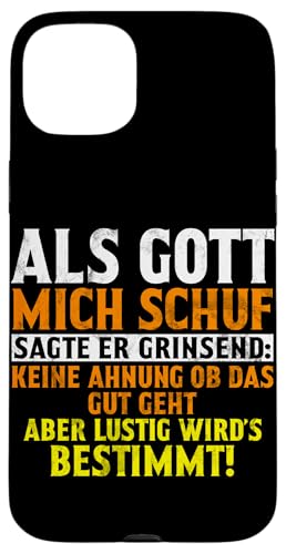 Als Gott Mich Schuf Grinste Er Und Dachte Das Wird Lustig Hülle für iPhone 15 Plus Als Gott Mich Schuf Grinste Er Und Dachte Das Wird Lustig Hülle für iPhone 15 Plus von Lustige Süße Sarkasmus Humor Sarkastische Zitate