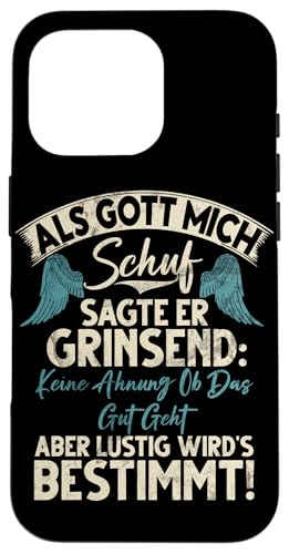 Als Gott Mich Schuf Grinste Er Und Dachte Das Wird Lustig Hülle für iPhone 16 Pro Als Gott Mich Schuf Grinste Er Und Dachte Das Wird Lustig Hülle für iPhone 16 Pro von Lustige Süße Sarkasmus Humor Sarkastische Zitate