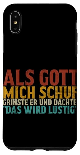 Als Gott Mich Schuf Grinste Er Und Dachte Das Wird Lustig Hülle für iPhone XS Max Als Gott Mich Schuf Grinste Er Und Dachte Das Wird Lustig Hülle für iPhone XS Max von Lustige Süße Sarkasmus Humor Sarkastische Zitate