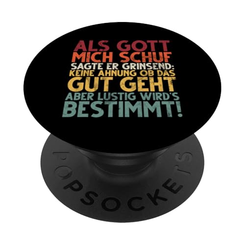 Als Gott Mich Schuf Grinste Er Und Dachte Das Wird Lustig PopSockets Klebender PopGrip Als Gott Mich Schuf Grinste Er Und Dachte Das Wird Lustig PopSockets Klebender PopGrip von Lustige Süße Sarkasmus Humor Sarkastische Zitate