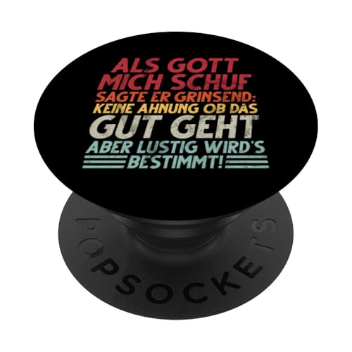 Als Gott Mich Schuf Grinste Er Und Dachte Das Wird Lustig PopSockets Klebender PopGrip Als Gott Mich Schuf Grinste Er Und Dachte Das Wird Lustig PopSockets Klebender PopGrip von Lustige Süße Sarkasmus Humor Sarkastische Zitate