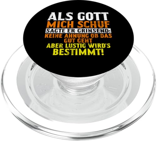Als Gott Mich Schuf Grinste Er Und Dachte Das Wird Lustig PopSockets PopGrip für MagSafe Als Gott Mich Schuf Grinste Er Und Dachte Das Wird Lustig PopSockets PopGrip für MagSafe von Lustige Süße Sarkasmus Humor Sarkastische Zitate