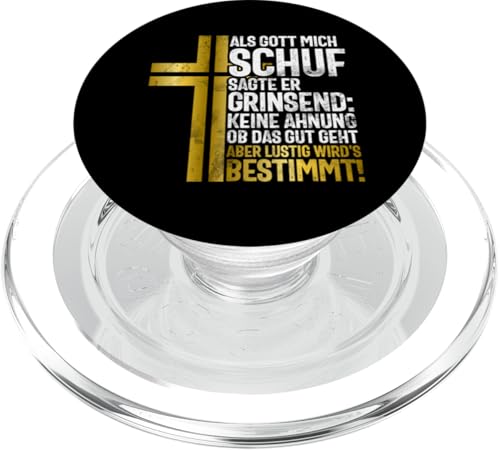 Als Gott Mich Schuf Grinste Er Und Dachte Das Wird Lustig PopSockets PopGrip für MagSafe Als Gott Mich Schuf Grinste Er Und Dachte Das Wird Lustig PopSockets PopGrip für MagSafe von Lustige Süße Sarkasmus Humor Sarkastische Zitate