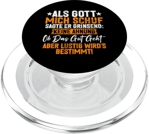 Als Gott Mich Schuf Grinste Er Und Dachte Das Wird Lustig PopSockets PopGrip für MagSafe Als Gott Mich Schuf Grinste Er Und Dachte Das Wird Lustig PopSockets PopGrip für MagSafe von Lustige Süße Sarkasmus Humor Sarkastische Zitate