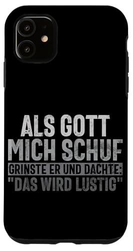 Als Gott Mich Schuf Lustige Sarkastische Sprüche Sarkasmus Hülle für iPhone 11 Als Gott Mich Schuf Lustige Sarkastische Sprüche Sarkasmus Hülle für iPhone 11 von Lustige Süße Sarkasmus Humor Sarkastische Zitate