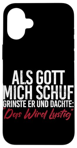 Als Gott Mich Schuf Lustige Sarkastische Sprüche Sarkasmus Hülle für iPhone 16 Plus Als Gott Mich Schuf Lustige Sarkastische Sprüche Sarkasmus Hülle für iPhone 16 Plus von Lustige Süße Sarkasmus Humor Sarkastische Zitate