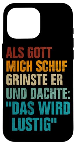 Als Gott Mich Schuf Lustige Sarkastische Sprüche Sarkasmus Hülle für iPhone 16 Pro Max Als Gott Mich Schuf Lustige Sarkastische Sprüche Sarkasmus Hülle für iPhone 16 Pro Max von Lustige Süße Sarkasmus Humor Sarkastische Zitate