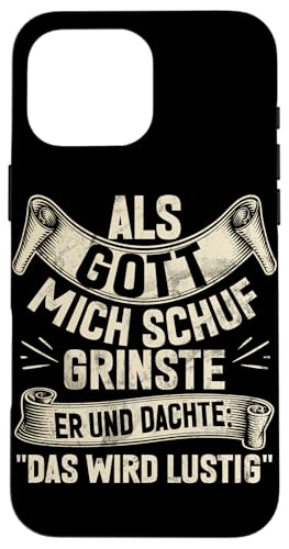 Als Gott Mich Schuf Lustige Sarkastische Sprüche Sarkasmus Hülle für iPhone 16 Pro Max Als Gott Mich Schuf Lustige Sarkastische Sprüche Sarkasmus Hülle für iPhone 16 Pro Max von Lustige Süße Sarkasmus Humor Sarkastische Zitate