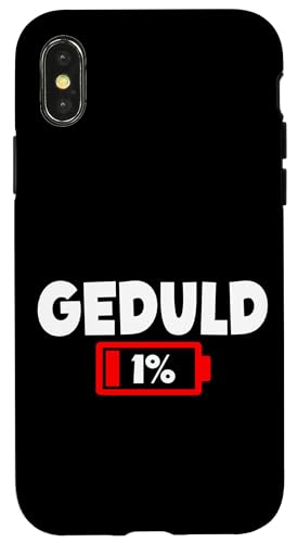 Geduld 1% Lustiger Sarkasmus Witzige Sarkastische Sprüche Hülle für iPhone X/XS Geduld 1% Lustiger Sarkasmus Witzige Sarkastische Sprüche Hülle für iPhone X/XS von Lustige Süße Sarkasmus Humor Sarkastische Zitate
