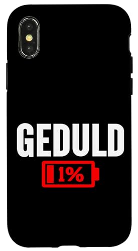 Geduld 1% Lustiger Sarkasmus Witzige Sarkastische Sprüche Hülle für iPhone X/XS Geduld 1% Lustiger Sarkasmus Witzige Sarkastische Sprüche Hülle für iPhone X/XS von Lustige Süße Sarkasmus Humor Sarkastische Zitate
