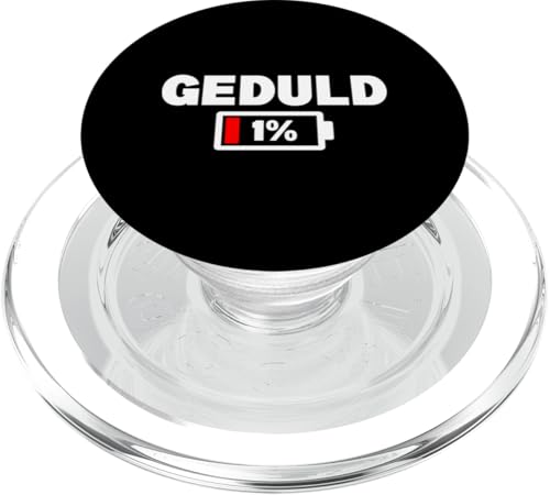 Geduld 1% Lustiger Sarkasmus Witzige Sarkastische Sprüche PopSockets PopGrip für MagSafe Geduld 1% Lustiger Sarkasmus Witzige Sarkastische Sprüche PopSockets PopGrip für MagSafe von Lustige Süße Sarkasmus Humor Sarkastische Zitate