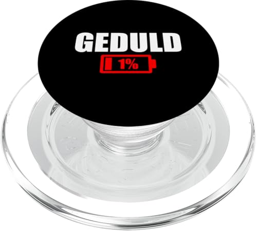 Geduld 1% Lustiger Sarkasmus Witzige Sarkastische Sprüche PopSockets PopGrip für MagSafe Geduld 1% Lustiger Sarkasmus Witzige Sarkastische Sprüche PopSockets PopGrip für MagSafe von Lustige Süße Sarkasmus Humor Sarkastische Zitate