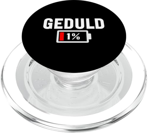 Geduld 1% Lustiger Sarkasmus Witzige Sarkastische Sprüche PopSockets PopGrip für MagSafe Geduld 1% Lustiger Sarkasmus Witzige Sarkastische Sprüche PopSockets PopGrip für MagSafe von Lustige Süße Sarkasmus Humor Sarkastische Zitate