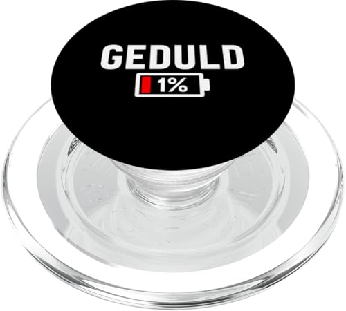 Geduld 1% Lustiger Sarkasmus Witzige Sarkastische Sprüche PopSockets PopGrip für MagSafe Geduld 1% Lustiger Sarkasmus Witzige Sarkastische Sprüche PopSockets PopGrip für MagSafe von Lustige Süße Sarkasmus Humor Sarkastische Zitate