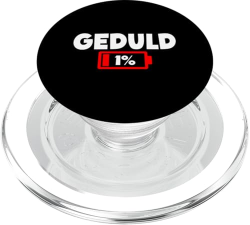 Geduld 1% Lustiger Sarkasmus Witzige Sarkastische Sprüche PopSockets PopGrip für MagSafe Geduld 1% Lustiger Sarkasmus Witzige Sarkastische Sprüche PopSockets PopGrip für MagSafe von Lustige Süße Sarkasmus Humor Sarkastische Zitate