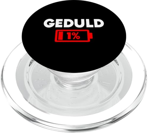 Geduld 1% Lustiger Sarkasmus Witzige Sarkastische Sprüche PopSockets PopGrip für MagSafe Geduld 1% Lustiger Sarkasmus Witzige Sarkastische Sprüche PopSockets PopGrip für MagSafe von Lustige Süße Sarkasmus Humor Sarkastische Zitate