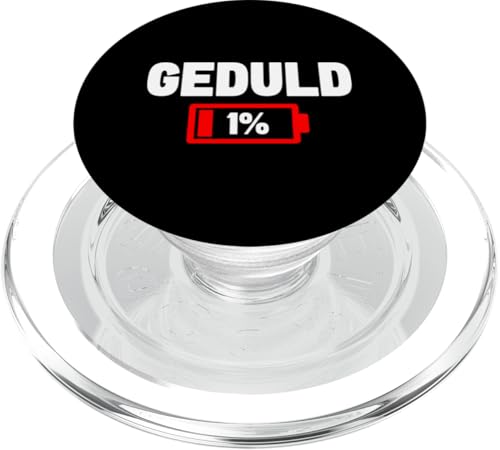 Geduld 1% Lustiger Sarkasmus Witzige Sarkastische Sprüche PopSockets PopGrip für MagSafe Geduld 1% Lustiger Sarkasmus Witzige Sarkastische Sprüche PopSockets PopGrip für MagSafe von Lustige Süße Sarkasmus Humor Sarkastische Zitate