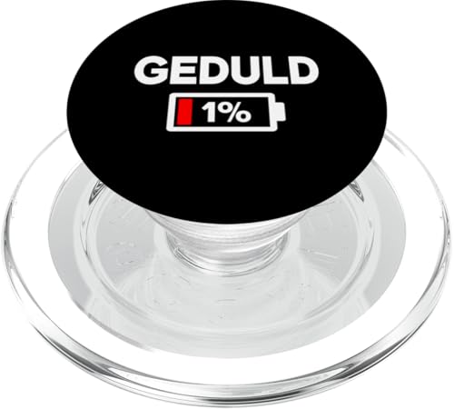 Geduld 1% Lustiger Sarkasmus Witzige Sarkastische Sprüche PopSockets PopGrip für MagSafe Geduld 1% Lustiger Sarkasmus Witzige Sarkastische Sprüche PopSockets PopGrip für MagSafe von Lustige Süße Sarkasmus Humor Sarkastische Zitate