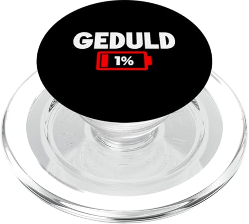 Geduld 1% Lustiger Sarkasmus Witzige Sarkastische Sprüche PopSockets PopGrip für MagSafe Geduld 1% Lustiger Sarkasmus Witzige Sarkastische Sprüche PopSockets PopGrip für MagSafe von Lustige Süße Sarkasmus Humor Sarkastische Zitate