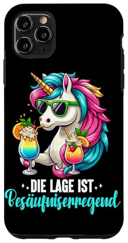 Die Lage ist besäufniserregend Einhorn Trinkerliebhaber Hülle für iPhone 11 Pro Max von Lustige Trinker Sprüche Sarkastische Zitate Humor