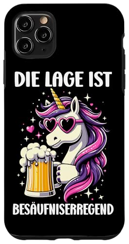 Die Lage ist besäufniserregend Einhorn Trinkerliebhaber Hülle für iPhone 11 Pro Max Die Lage ist besäufniserregend Einhorn Trinkerliebhaber Hülle für iPhone 11 Pro Max von Lustige Trinker Sprüche Sarkastische Zitate Humor