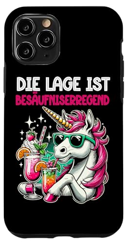 Die Lage ist besäufniserregend Einhorn Trinkerliebhaber Hülle für iPhone 11 Pro Die Lage ist besäufniserregend Einhorn Trinkerliebhaber Hülle für iPhone 11 Pro von Lustige Trinker Sprüche Sarkastische Zitate Humor