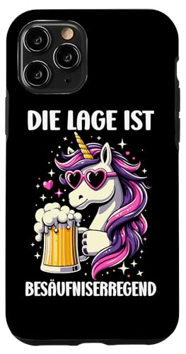 Die Lage ist besäufniserregend Einhorn Trinkerliebhaber Hülle für iPhone 11 Pro Die Lage ist besäufniserregend Einhorn Trinkerliebhaber Hülle für iPhone 11 Pro von Lustige Trinker Sprüche Sarkastische Zitate Humor