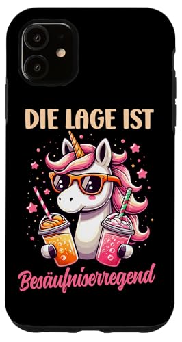 Die Lage ist besäufniserregend Einhorn Trinkerliebhaber Hülle für iPhone 11 Die Lage ist besäufniserregend Einhorn Trinkerliebhaber Hülle für iPhone 11 von Lustige Trinker Sprüche Sarkastische Zitate Humor