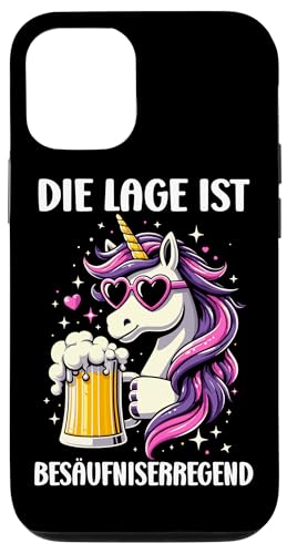 Die Lage ist besäufniserregend Einhorn Trinkerliebhaber Hülle für iPhone 12/12 Pro Die Lage ist besäufniserregend Einhorn Trinkerliebhaber Hülle für iPhone 12/12 Pro von Lustige Trinker Sprüche Sarkastische Zitate Humor