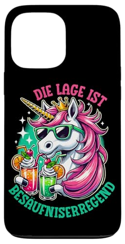 Die Lage ist besäufniserregend Einhorn Trinkerliebhaber Hülle für iPhone 13 Pro Max Die Lage ist besäufniserregend Einhorn Trinkerliebhaber Hülle für iPhone 13 Pro Max von Lustige Trinker Sprüche Sarkastische Zitate Humor