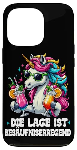 Die Lage ist besäufniserregend Einhorn Trinkerliebhaber Hülle für iPhone 13 Pro Die Lage ist besäufniserregend Einhorn Trinkerliebhaber Hülle für iPhone 13 Pro von Lustige Trinker Sprüche Sarkastische Zitate Humor