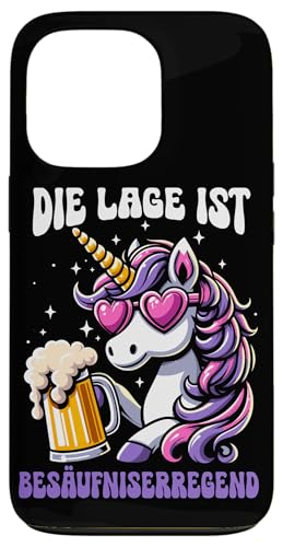 Die Lage ist besäufniserregend Einhorn Trinkerliebhaber Hülle für iPhone 13 Pro Die Lage ist besäufniserregend Einhorn Trinkerliebhaber Hülle für iPhone 13 Pro von Lustige Trinker Sprüche Sarkastische Zitate Humor
