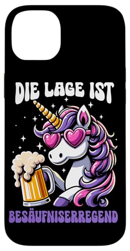 Die Lage ist besäufniserregend Einhorn Trinkerliebhaber Hülle für iPhone 14 Plus Die Lage ist besäufniserregend Einhorn Trinkerliebhaber Hülle für iPhone 14 Plus von Lustige Trinker Sprüche Sarkastische Zitate Humor