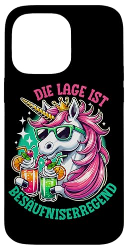 Die Lage ist besäufniserregend Einhorn Trinkerliebhaber Hülle für iPhone 14 Pro Max Die Lage ist besäufniserregend Einhorn Trinkerliebhaber Hülle für iPhone 14 Pro Max von Lustige Trinker Sprüche Sarkastische Zitate Humor