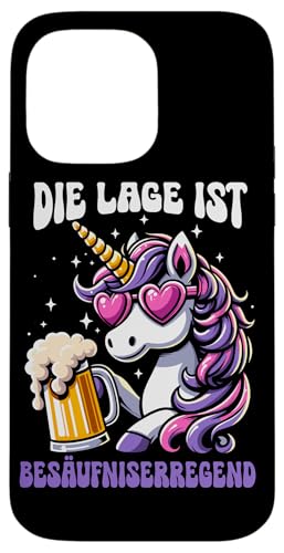 Die Lage ist besäufniserregend Einhorn Trinkerliebhaber Hülle für iPhone 14 Pro Max Die Lage ist besäufniserregend Einhorn Trinkerliebhaber Hülle für iPhone 14 Pro Max von Lustige Trinker Sprüche Sarkastische Zitate Humor