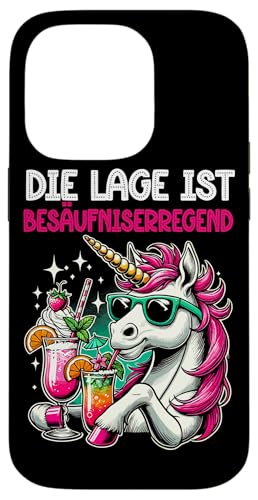 Die Lage ist besäufniserregend Einhorn Trinkerliebhaber Hülle für iPhone 14 Pro Die Lage ist besäufniserregend Einhorn Trinkerliebhaber Hülle für iPhone 14 Pro von Lustige Trinker Sprüche Sarkastische Zitate Humor