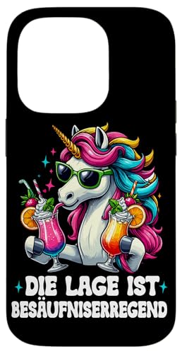 Die Lage ist besäufniserregend Einhorn Trinkerliebhaber Hülle für iPhone 14 Pro Die Lage ist besäufniserregend Einhorn Trinkerliebhaber Hülle für iPhone 14 Pro von Lustige Trinker Sprüche Sarkastische Zitate Humor