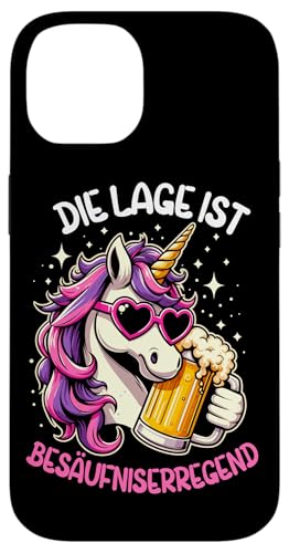 Die Lage ist besäufniserregend Einhorn Trinkerliebhaber Hülle für iPhone 14 Die Lage ist besäufniserregend Einhorn Trinkerliebhaber Hülle für iPhone 14 von Lustige Trinker Sprüche Sarkastische Zitate Humor