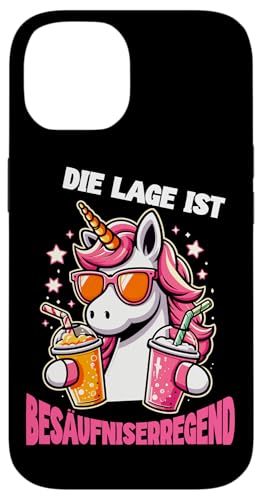 Die Lage ist besäufniserregend Einhorn Trinkerliebhaber Hülle für iPhone 14 Die Lage ist besäufniserregend Einhorn Trinkerliebhaber Hülle für iPhone 14 von Lustige Trinker Sprüche Sarkastische Zitate Humor