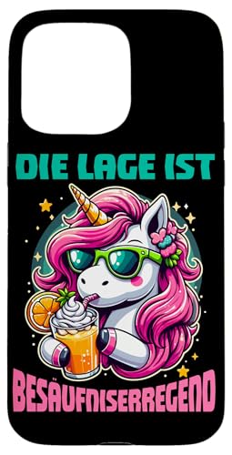 Die Lage ist besäufniserregend Einhorn Trinkerliebhaber Hülle für iPhone 15 Pro Max Die Lage ist besäufniserregend Einhorn Trinkerliebhaber Hülle für iPhone 15 Pro Max von Lustige Trinker Sprüche Sarkastische Zitate Humor